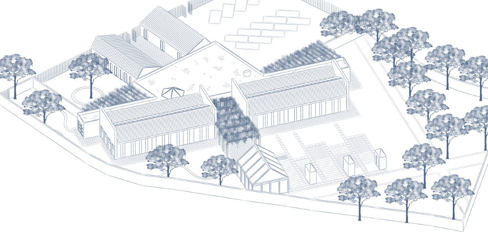 assonometria architettura roma asilo scuola materna