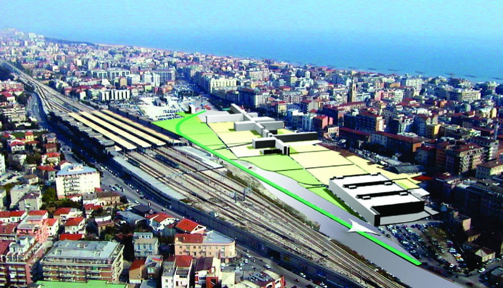 pescara riqualificazione urbana ex stazione centrale progetto architettura