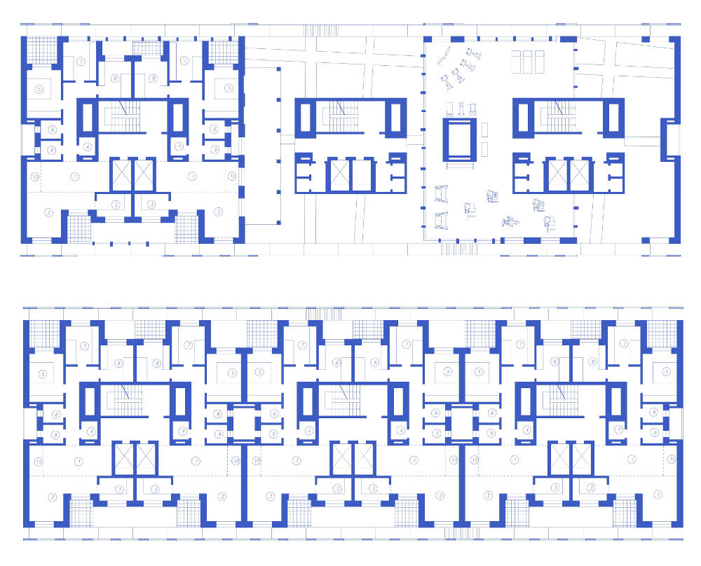 Guadalajara residential tower appartementi progetto messico planimetric