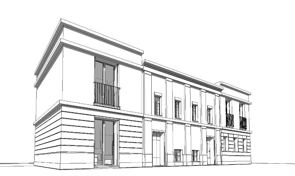 project architecture villa rozzano milano